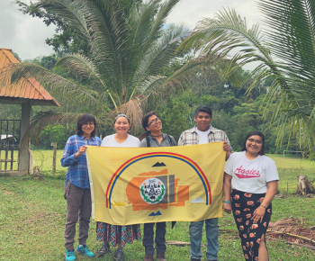 Guatemala, Indigenous Students, Flag 